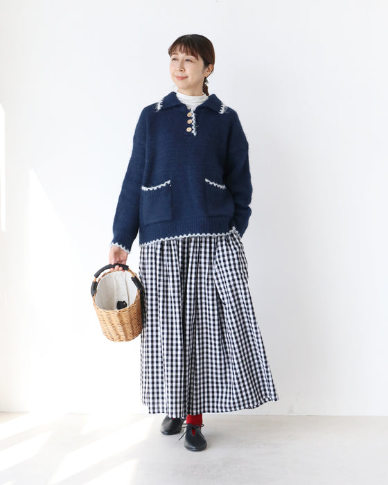 (全2色）配色トップス