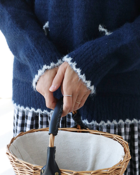 (全2色）配色トップス