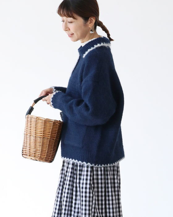 (全2色）配色トップス