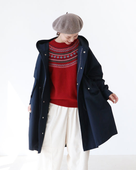 〈全2色〉柄ニット