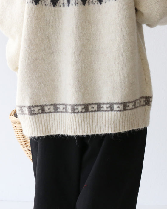 あたたかダッフルニットカーデ