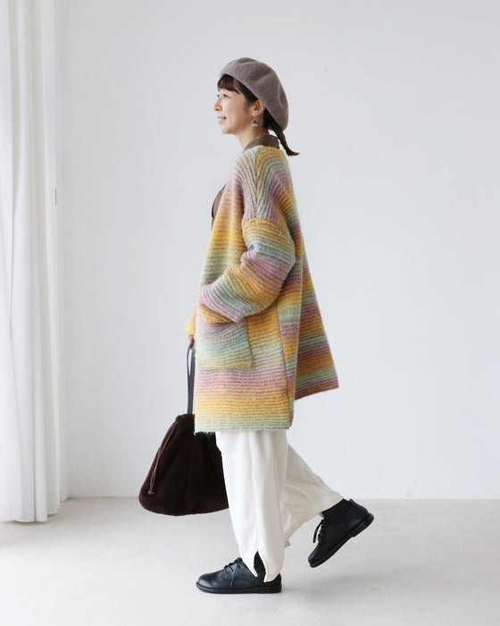 虹色グラデカーデコーディガン