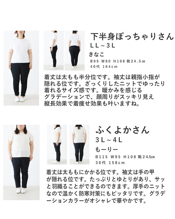 虹色グラデカーデコーディガン