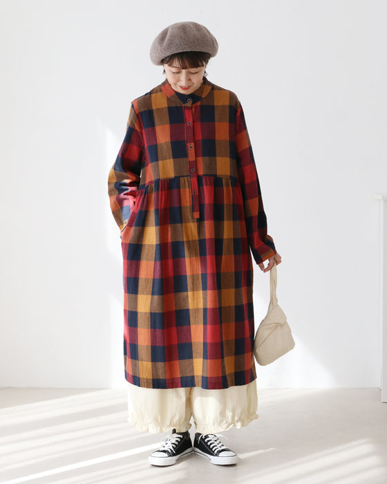 裾フリルコットンパンツ