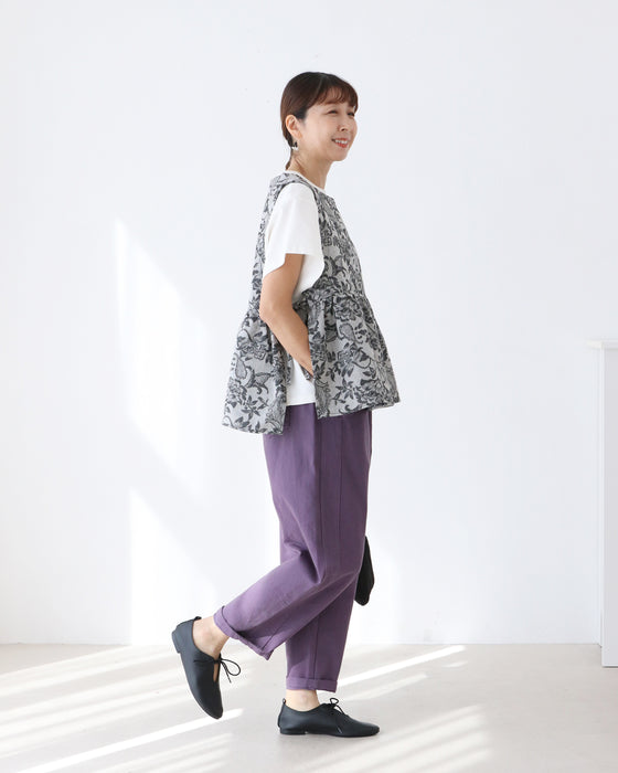 花織りデニムベスト