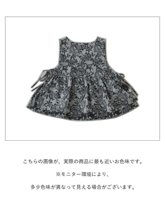 花織りデニムベスト