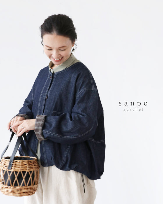 デニム羽織り