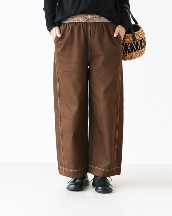 配色デニムパンツ