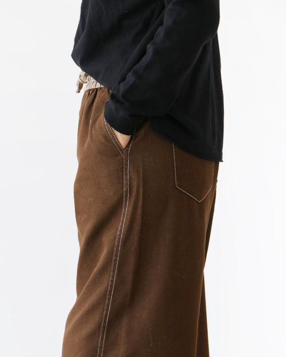 配色デニムパンツ