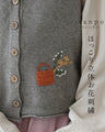 ほっこり花刺繍ベスト