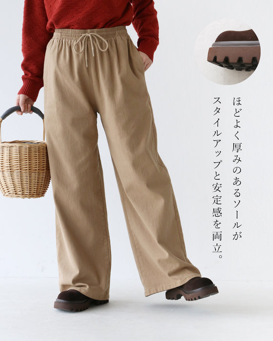 ナチュラルに、大人の存在感 スウェードステッチレザーブーツ