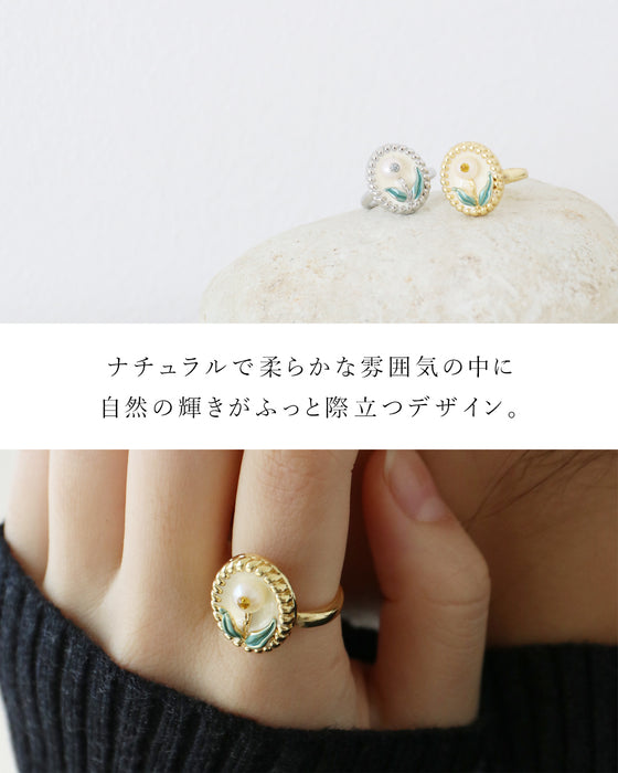 (全2色）誰ともかぶらない私だけの花リング