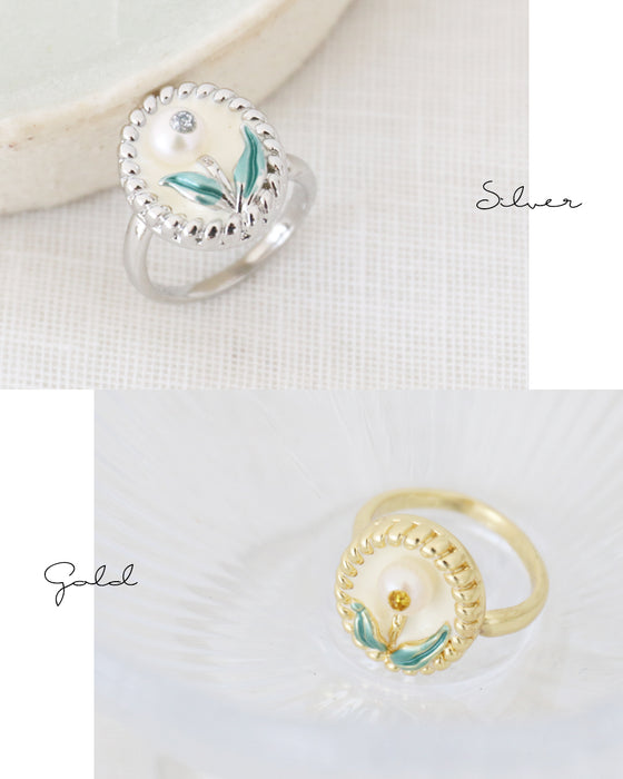 (全2色）誰ともかぶらない私だけの花リング