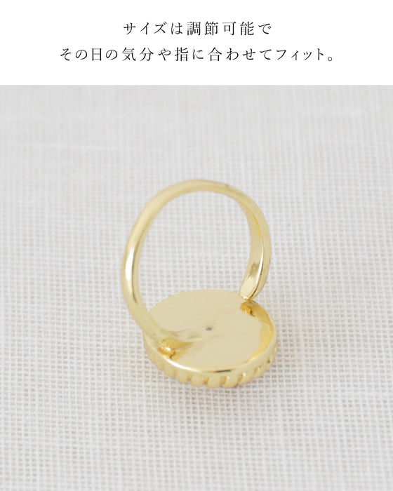 (全2色）誰ともかぶらない私だけの花リング