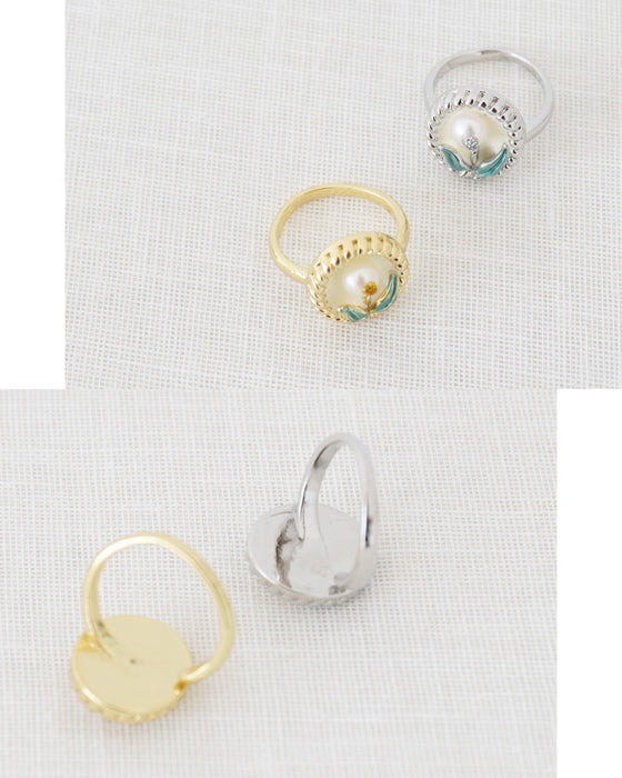 (全2色）誰ともかぶらない私だけの花リング