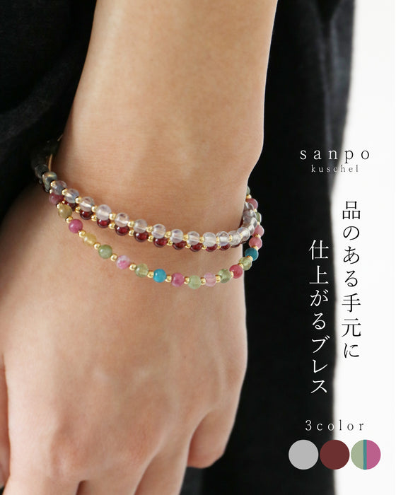 (全3色）品のある手元に仕上がるブレスレット