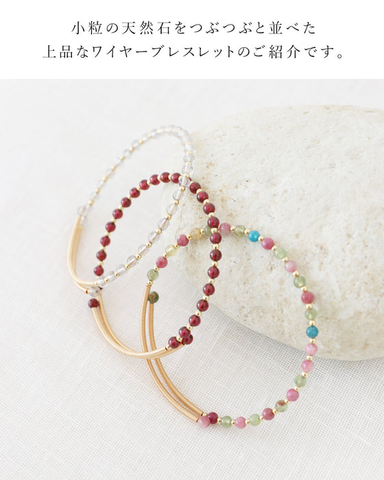(全3色）品のある手元に仕上がるブレスレット