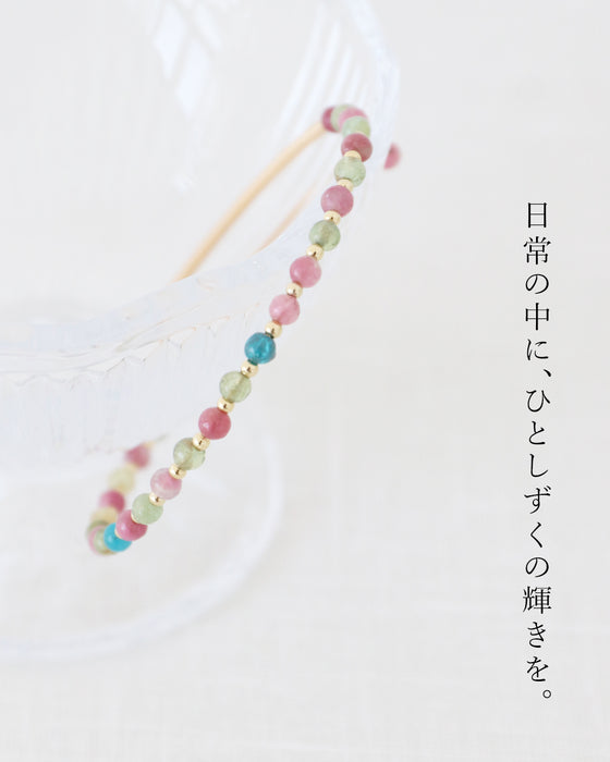 (全3色）品のある手元に仕上がるブレスレット