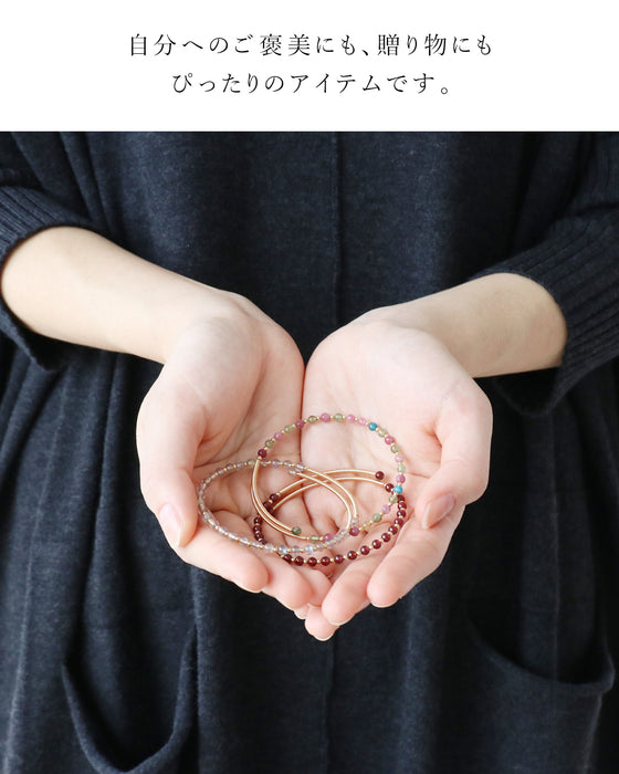 (全3色）品のある手元に仕上がるブレスレット