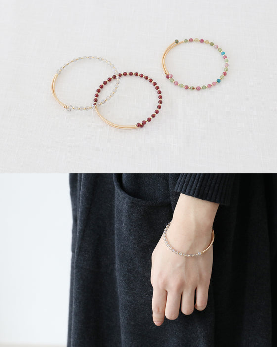 (全3色）品のある手元に仕上がるブレスレット