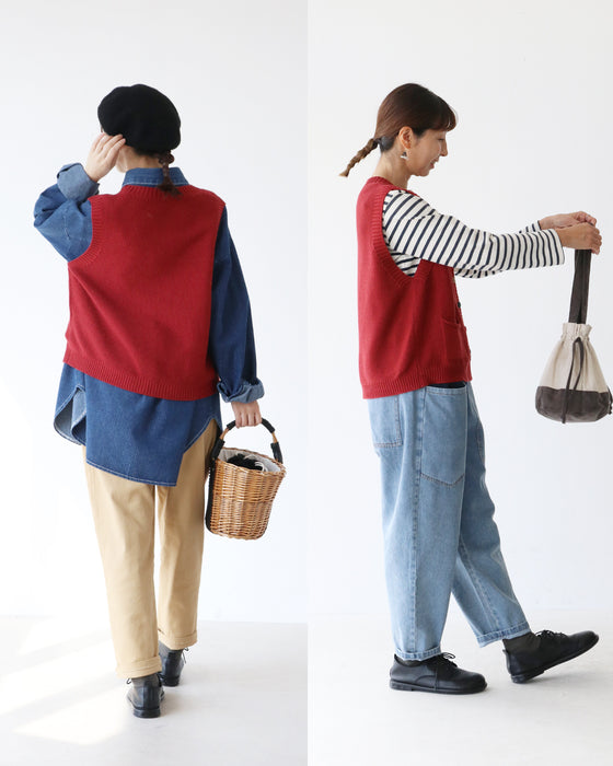 カラフルボタンの万能ベスト