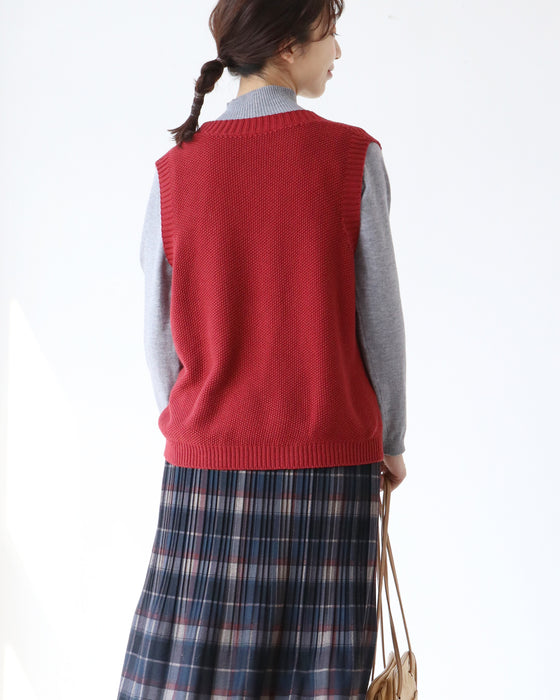 カラフルボタンの万能ベスト