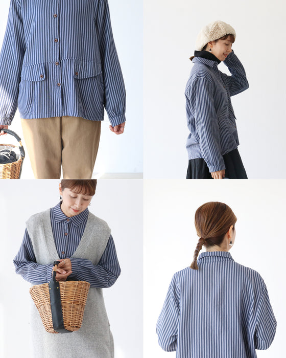 肌触り良しのコットンシャツ