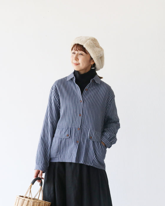 肌触り良しのコットンシャツ