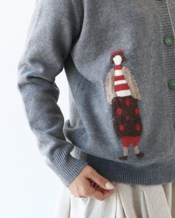 女の子デザインカーディガン