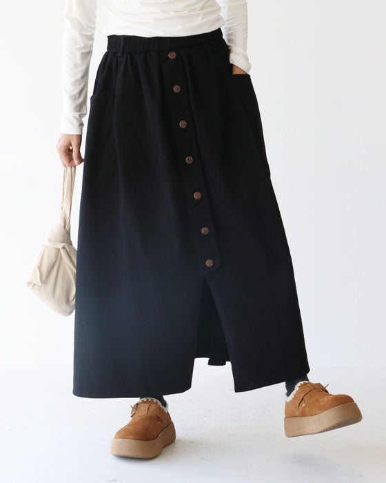 ストレッチ生地で走れるスカート