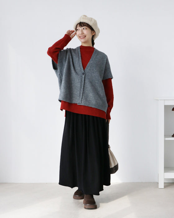 あたたかニットスカート