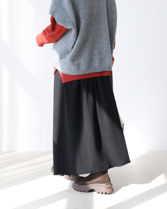 あたたかニットスカート