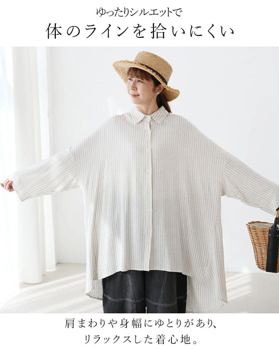 体型カバーも、ちゃんとおしゃれ。ブラウス