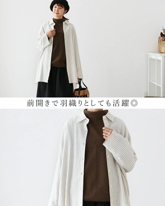 体型カバーも、ちゃんとおしゃれ。ブラウス