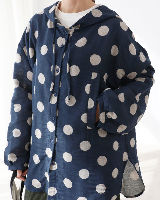 ゆったりドットトップス