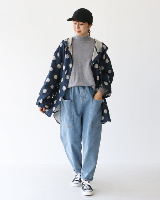 ゆったりドットトップス