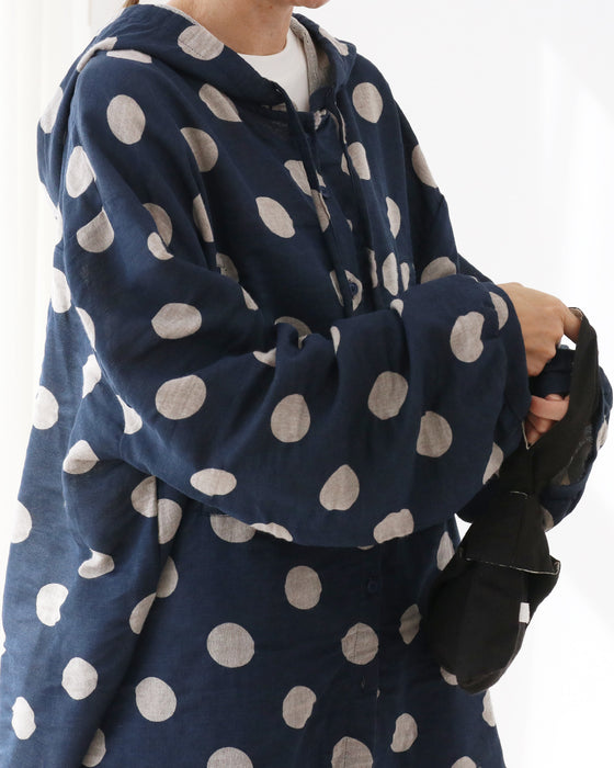 ゆったりドットトップス