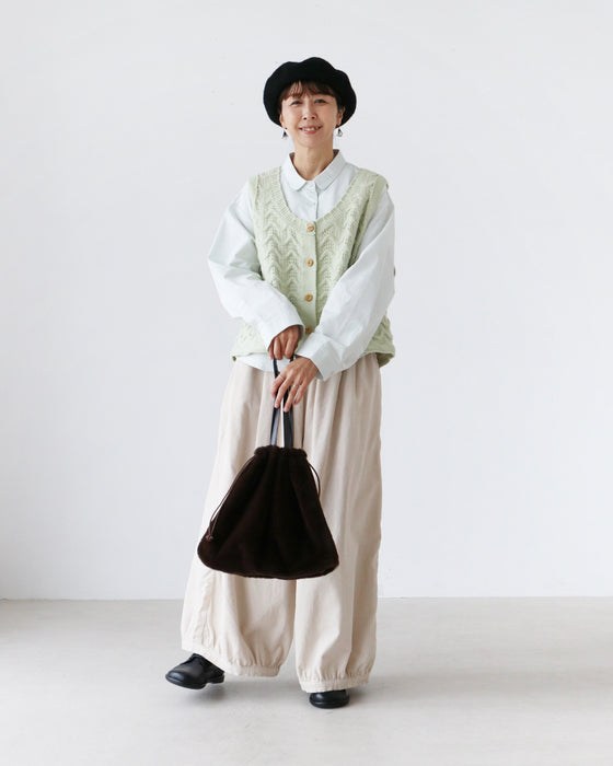 洋ナシ刺繍シャツ