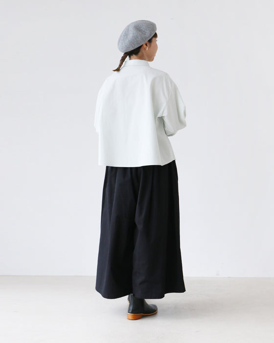 洋ナシ刺繍シャツ