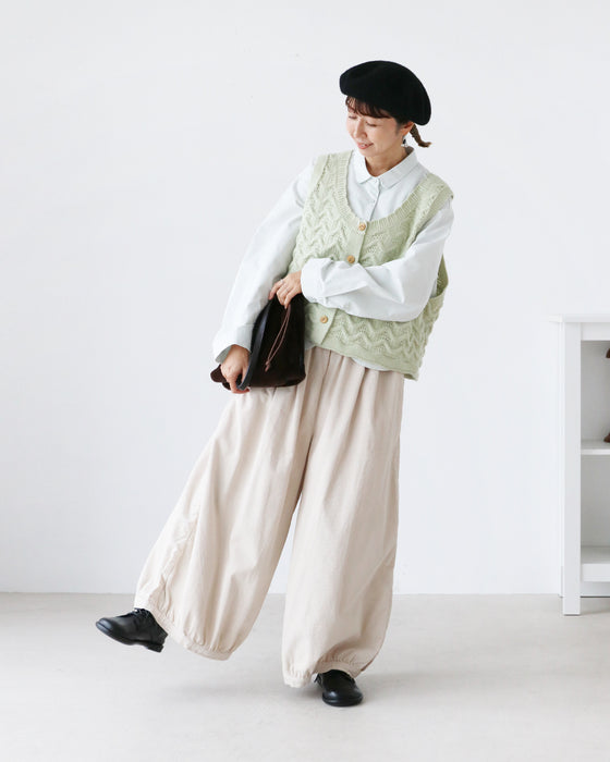 洋ナシ刺繍シャツ