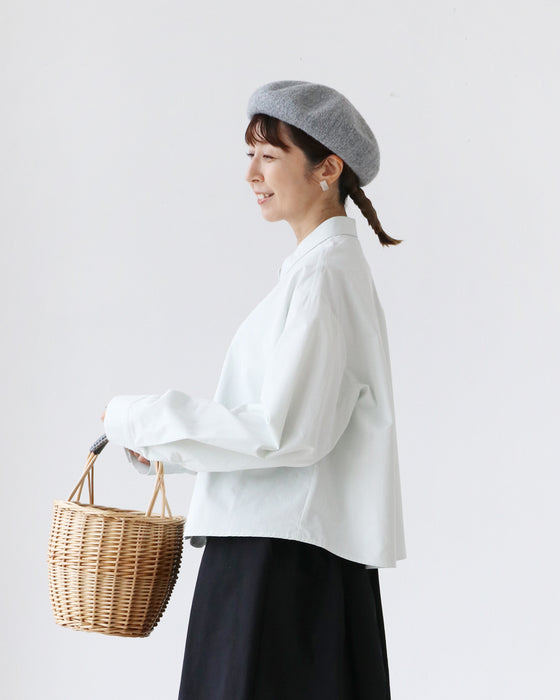 洋ナシ刺繍シャツ