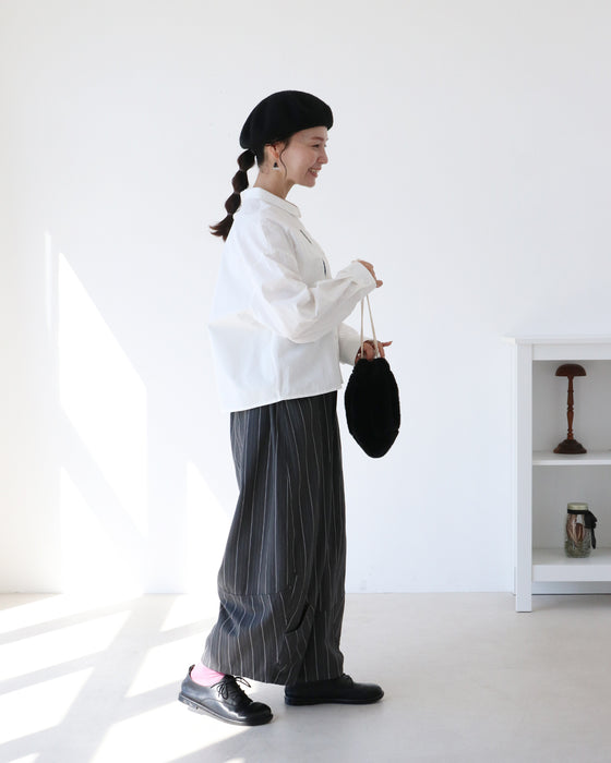 ツリー刺繍シャツ