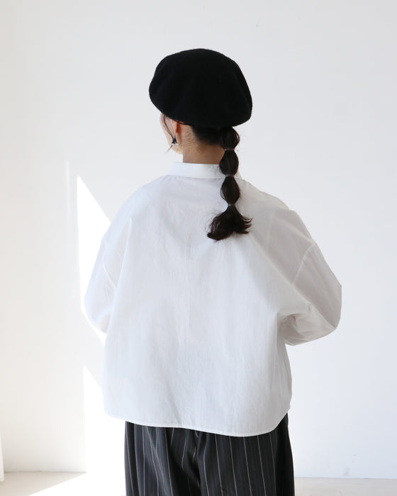 ツリー刺繍シャツ