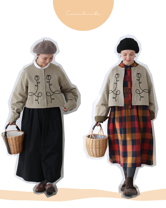 ぽっちゃりさんこそ重ねたい計算された丈感ジャケット