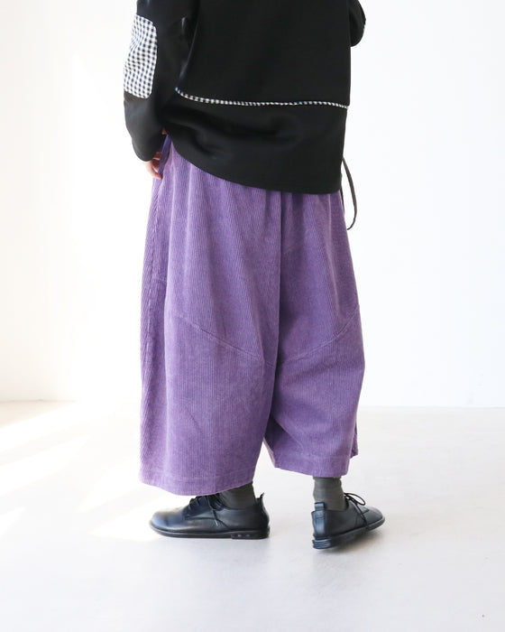 コーデュロイワイドパンツ