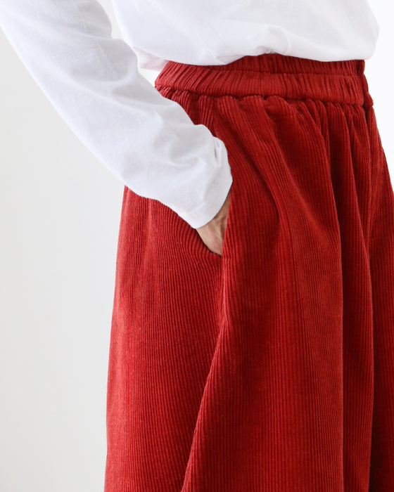 コーデュロイワイドパンツ