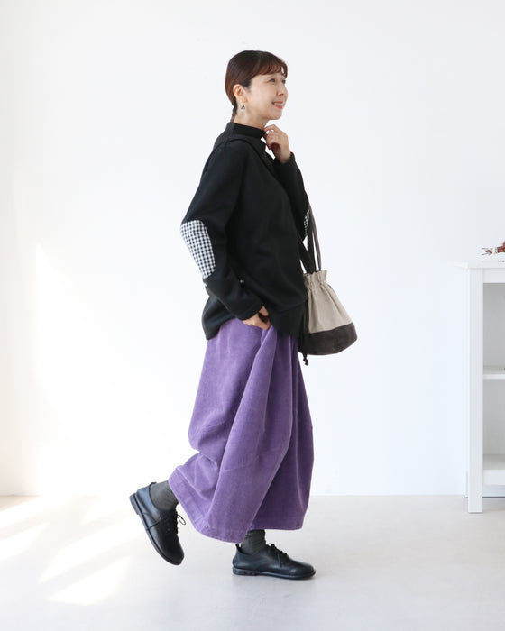 コーデュロイワイドパンツ