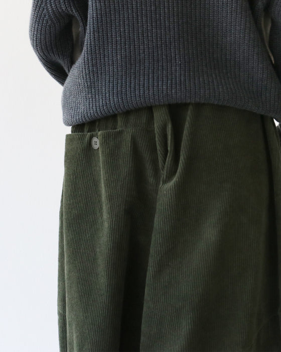 コーデュロイワイドパンツ