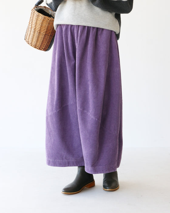 コーデュロイワイドパンツ
