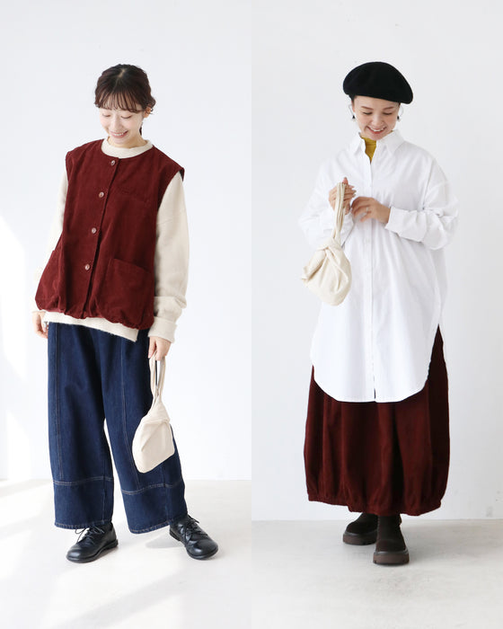 〈全2色〉コーデュロイセットアップ